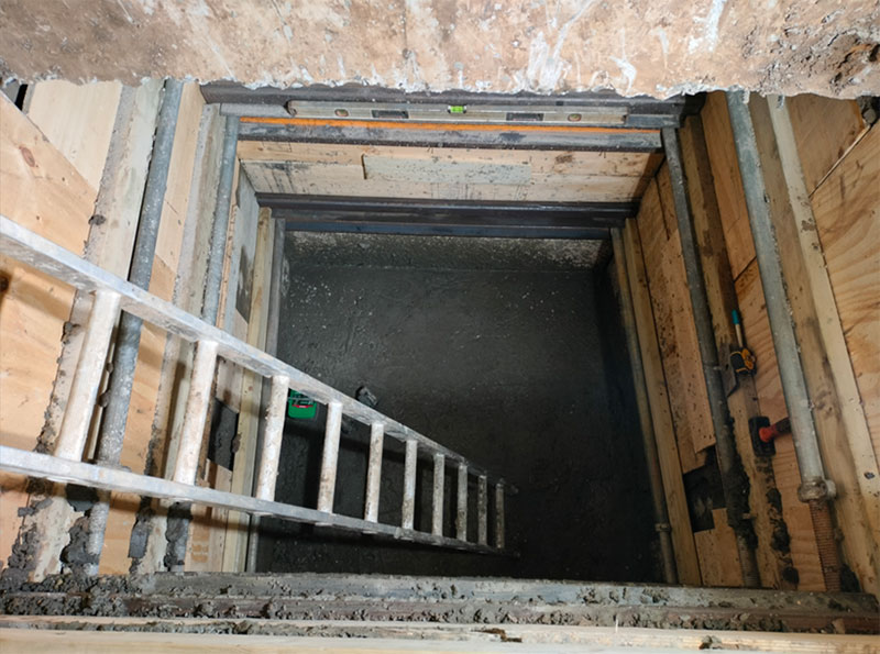 Photo of basement project